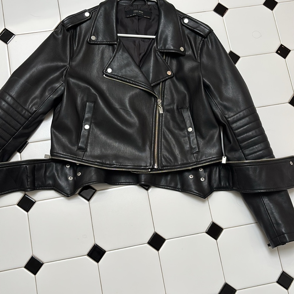Black Faux leather jacket - Picture 4 of 6